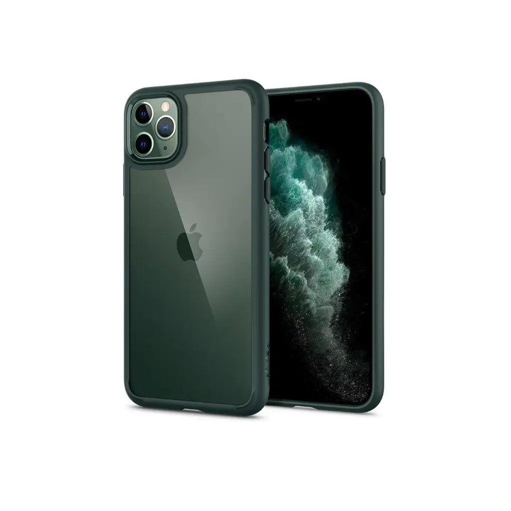 [IGIPSP65] حافظة Smartix iGuard One iPhone 11 Pro Max للحماية القصوى - شفافة/خضراء