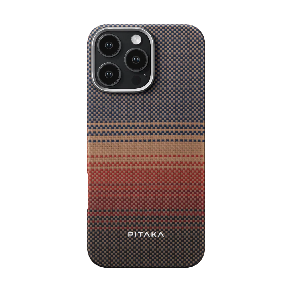 [KI1601SU] Pitaka iPhone 16 Pro Tactile Woven, Sunset