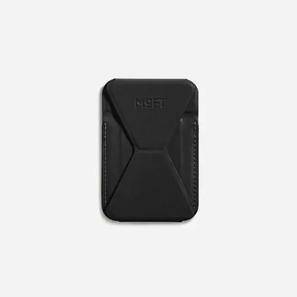 [MS007MP-1-MO-JTBK] Moft Snap On iPhone Stand & Wallet Movas, Jet Black