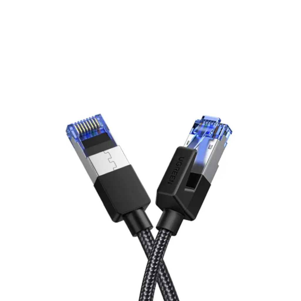 [NW153-3M] UGREEN 3M Cat8 Shielded Round Braided Cable Modular Plugs, Black