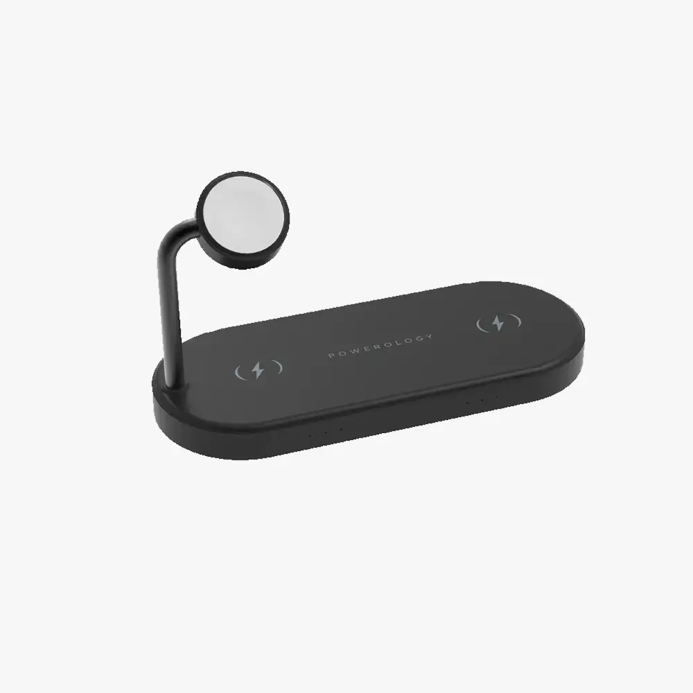 [P41MFCHBK] شاحن سريع 4 في 1 بقدرة 60 واط مع قابس يو كي من باورولوجي - لون أسود