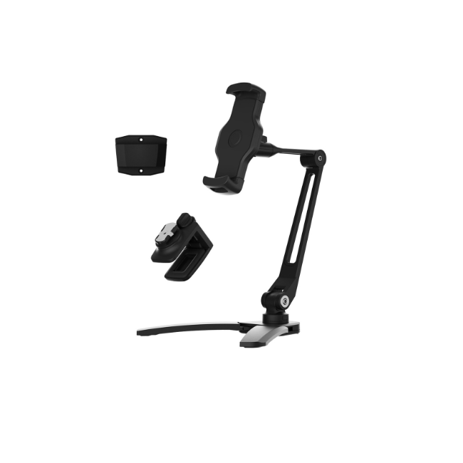 [PSARSPHBK] Powerology Solid Alloy Aluminium 360° Phone & Table Holder, Black