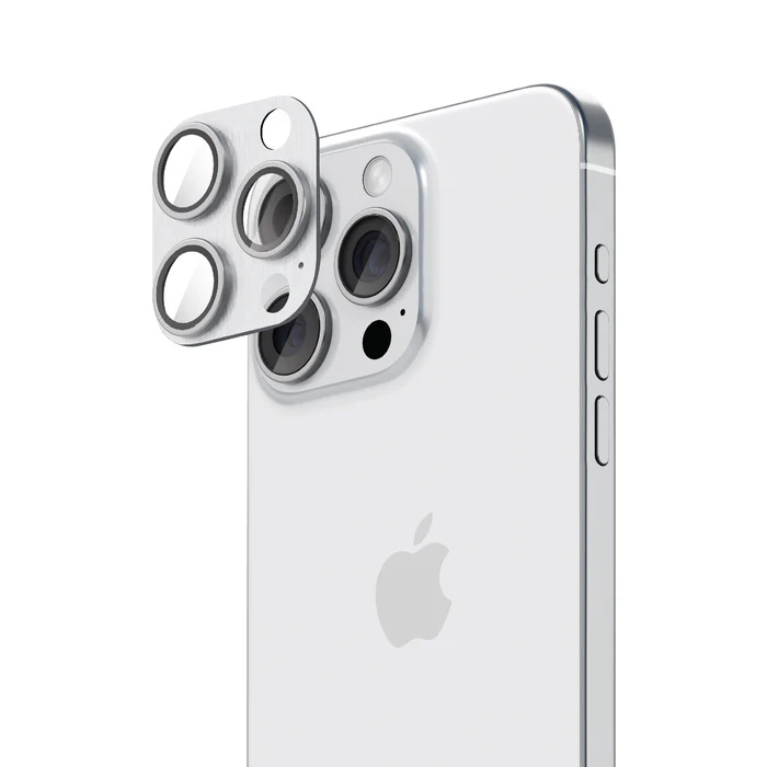 [SALCMPRWT] Smartix iPhone 15 Pro|15 Pro Max Aluminium Camera Glass White T.
