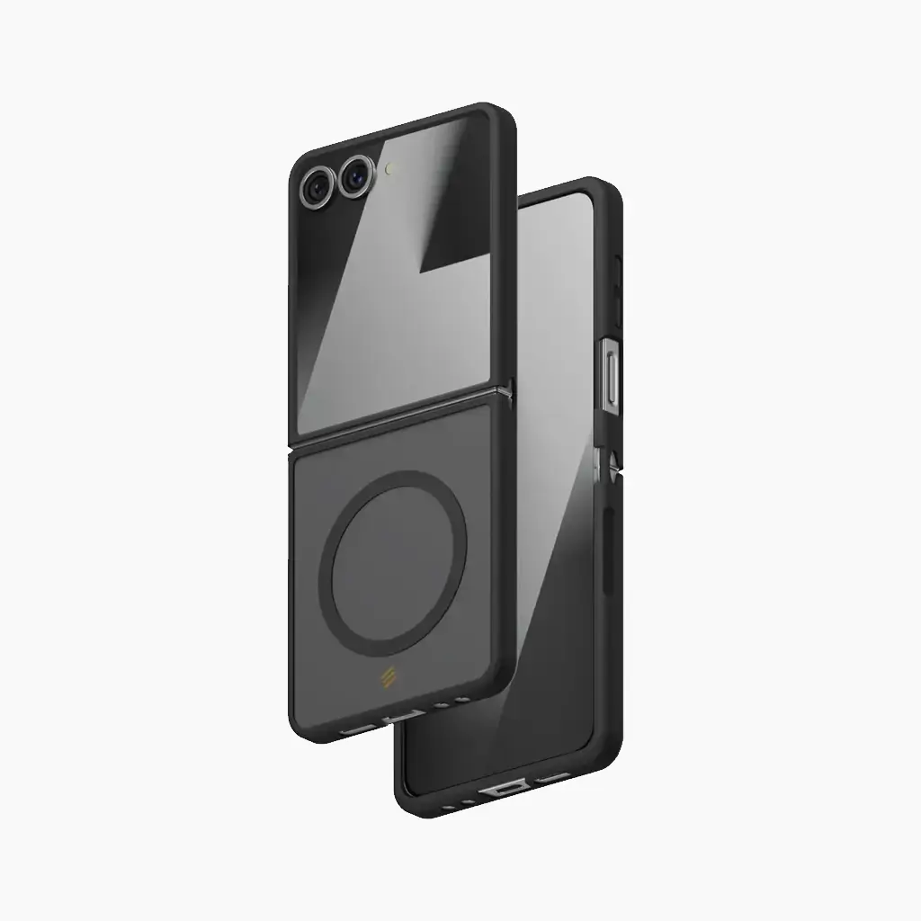 [SFL7MSB] Smartix Ultraguard Magnetic Colour Case for Samsung Flip 7, Black