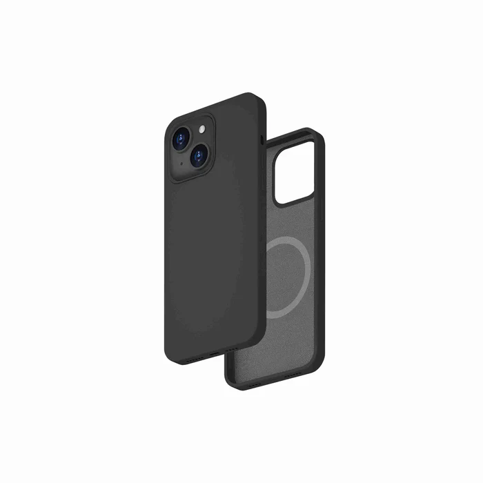 [SM15PLSCBK] Smartix iPhone 15 Plus Silicon Magnetic case, Black