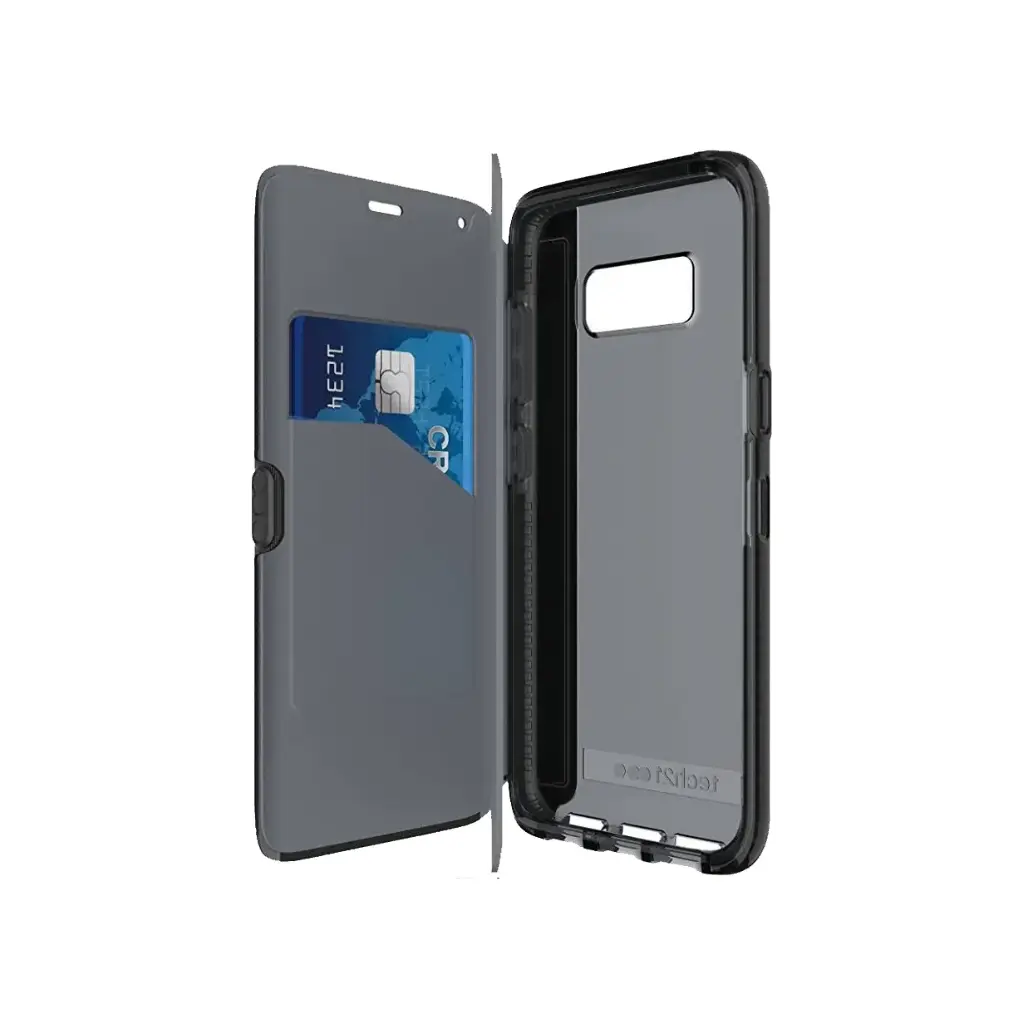 [T21-5589] Tech21 Evo Wallet Case for Samsung Galaxy S8 Black