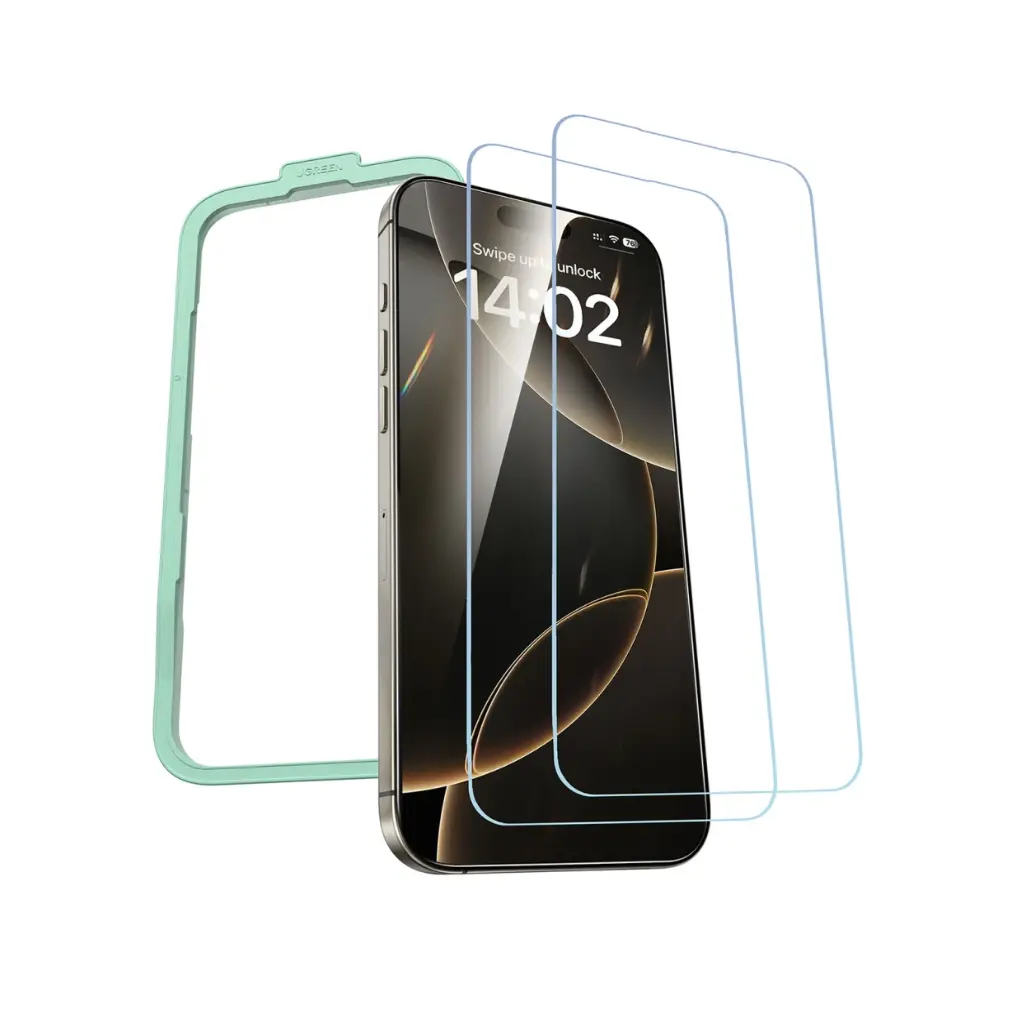 [UG-SP-IP16P-SP629] UGREEN iPhone 16 Pro HD Screen Protector with Installation Frame, 2-Pack