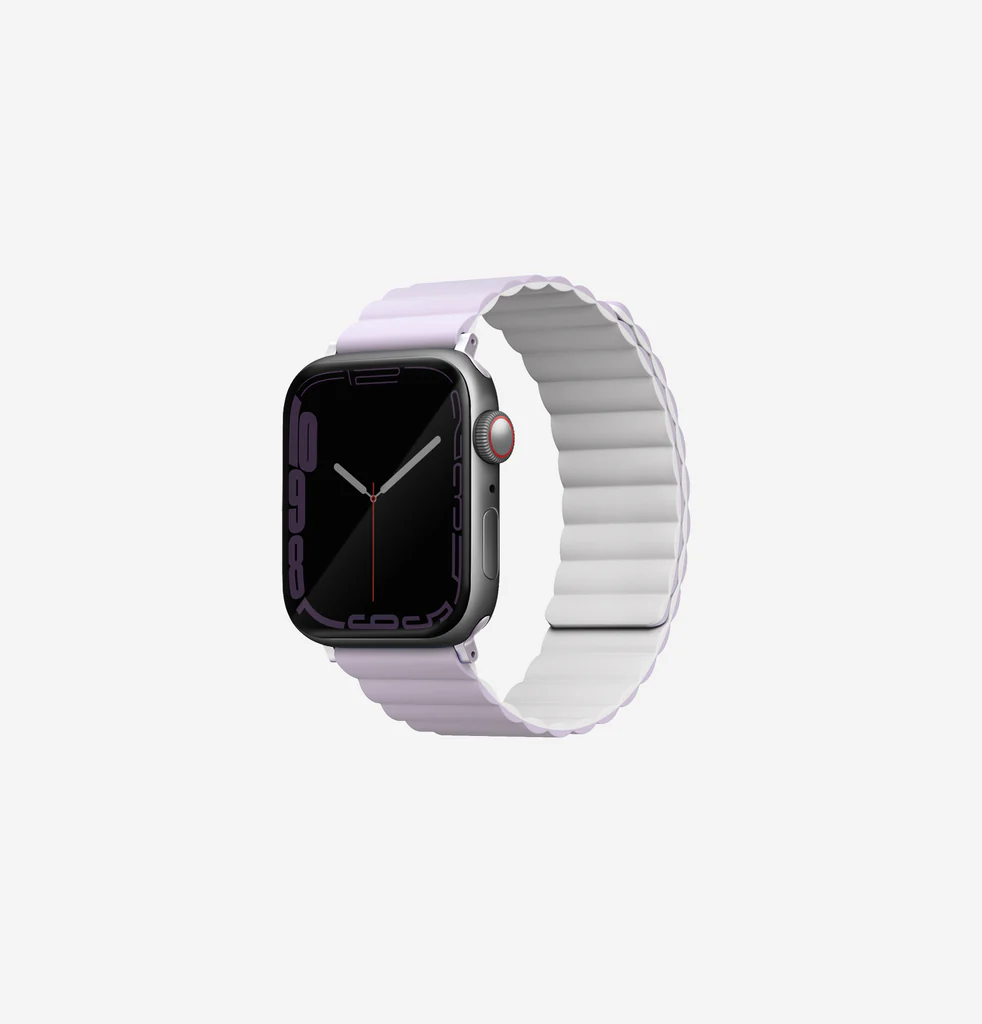 [UNIQ-41MM-REVLILWHT] UNIQ APPLE WATCH STRAP 41|40|38MM REVIX PREMIUM, LILAC/WHITE