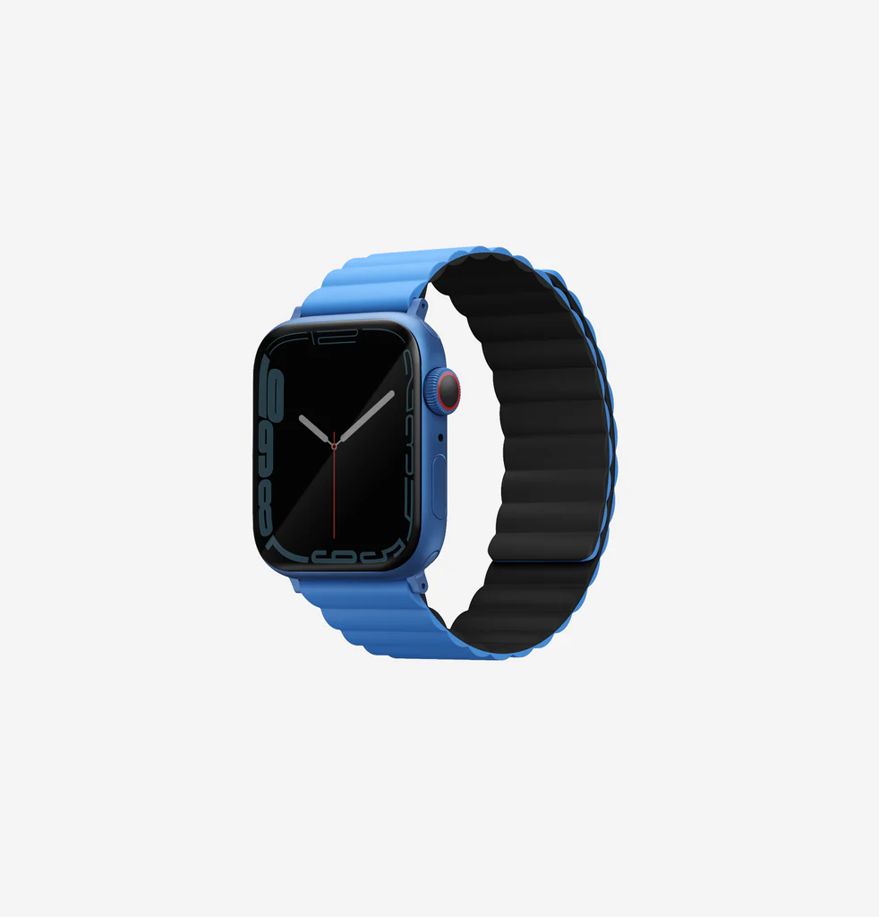 [UNIQ-45MM-REVBLUBLK] UNIQ APPLE WATCH STRAP 44/45/49MM REVIX, BLUE/BLACK