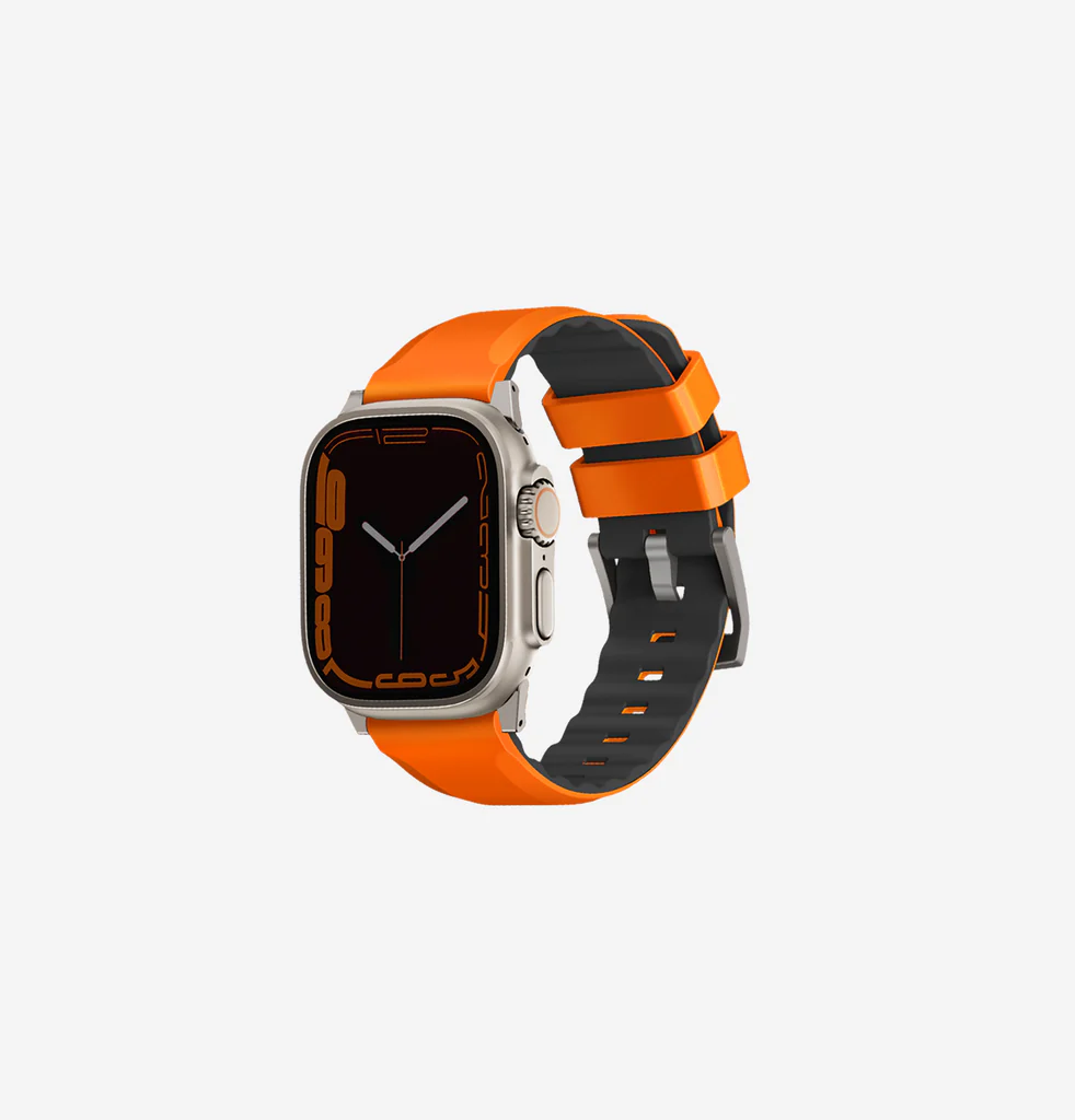 [UNIQ-49MM-LINUSVORG] UNIQ APPLE WATCH 49|45MM LINUS SILICON STRAP, VOLT ORANGE