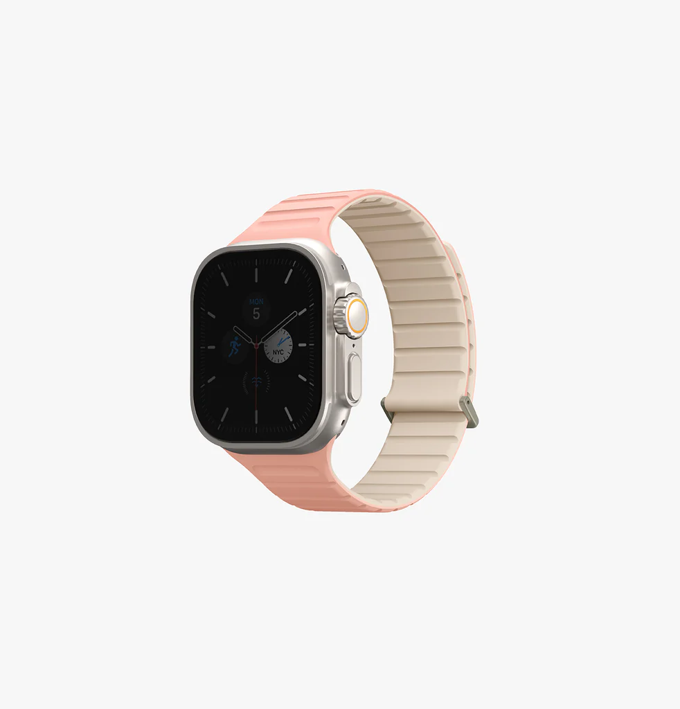 [UNIQ-49MM-REVECPNKIVY] UNIQ APPLE WATCH STRAP 49|45|44|42MM REVIX EVO, CREPE PINK/IVORY