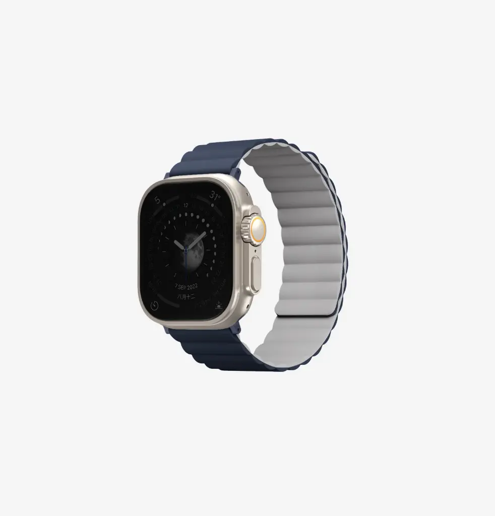 [UNIQ-49MM-REVSBLUCGRE] UNIQ APPLE WATCH STRAP 49|45|44|42MM REVIX, BLUE GRAY