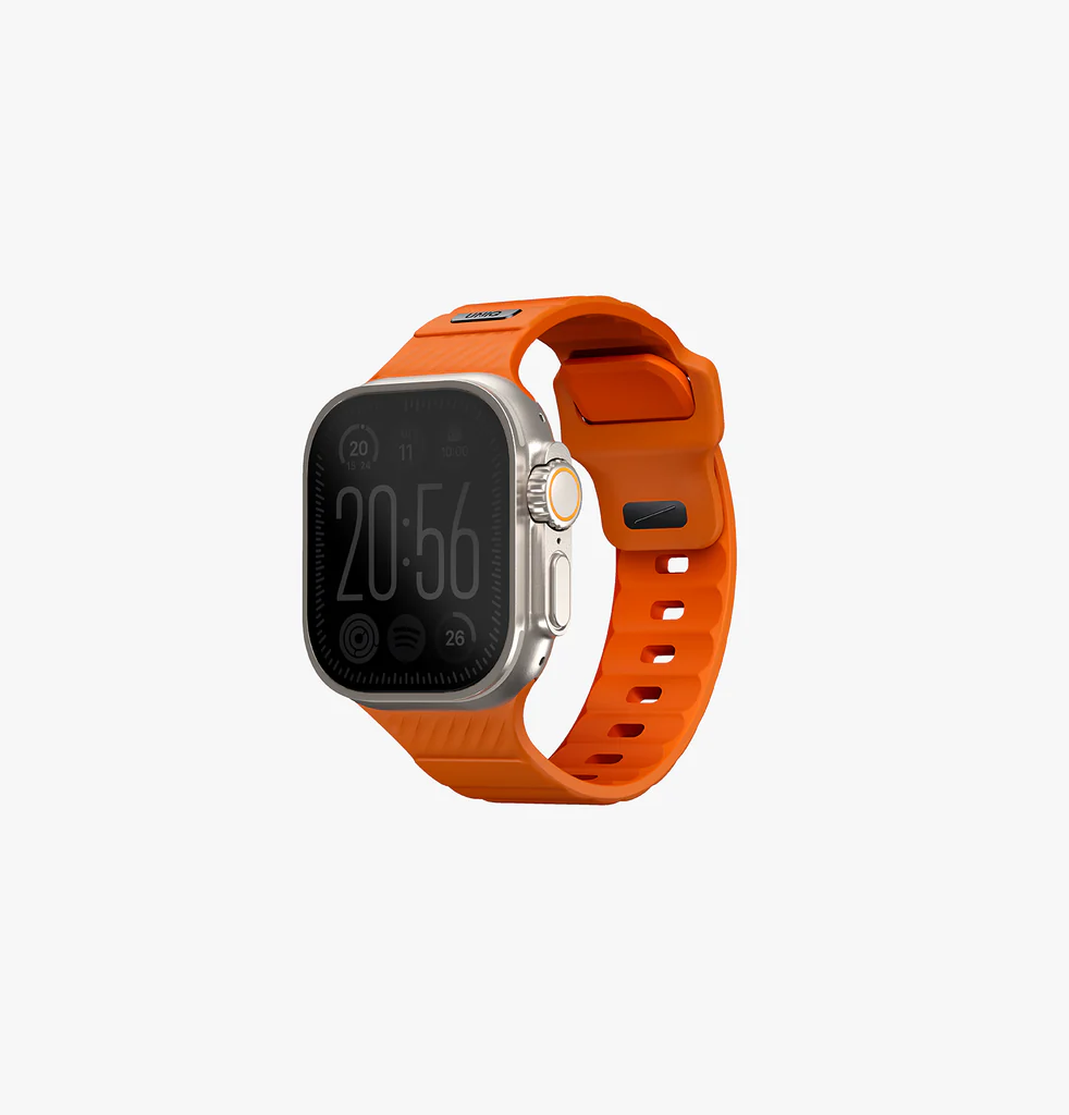 [UNIQ-49MM-STRIVORG] سوار ساعة أبل 49/45/44/42 ملم سترايد اف كي ام من يونيك - لون برتقالي فولت