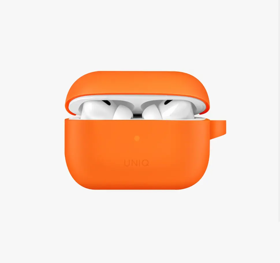 [UNIQ-AIRPODSPRO2-VENORG] غطاء سيليكون معلق لفينسر ايربودز برو 2 من يونيك - لون برتقالي