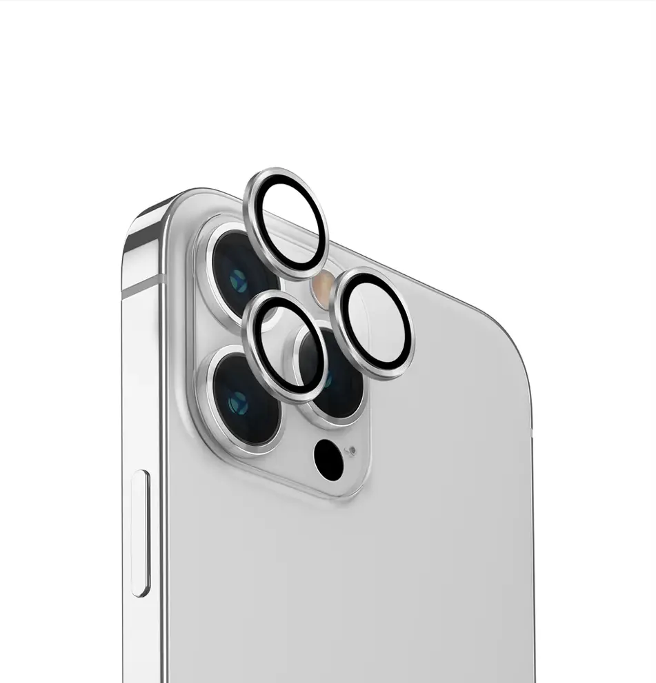 [UNIQ-IP6.1P(2023)-ALENSSIL] UNIQ IPHONE 15 PRO|15 PRO MAX CAMERA PROTECTOR, SILVER