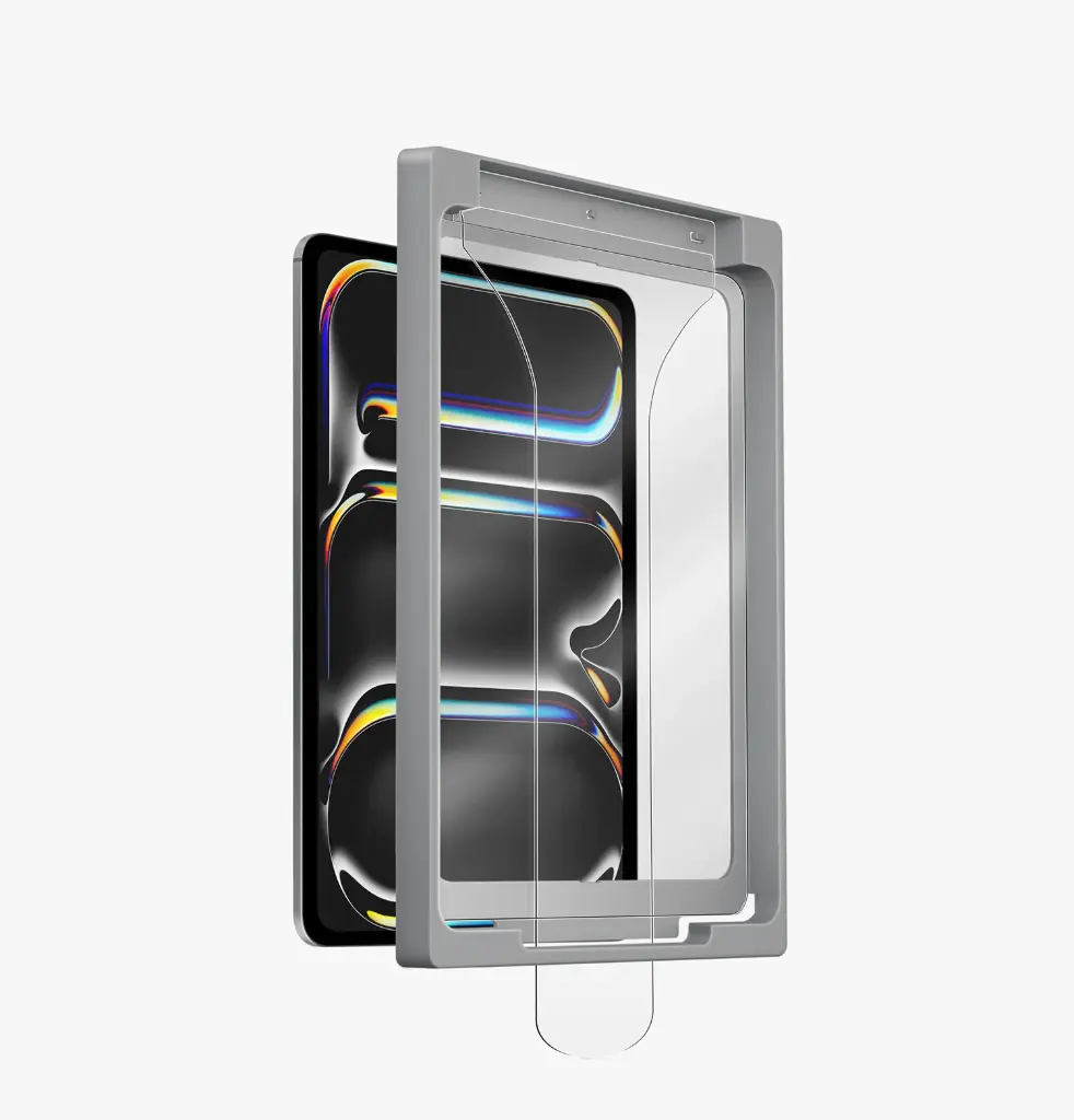 [UNIQ-PDP13(M4)-EXOFCCLEAR] واقي شاشة اوبتكس إكسوفيت لآيباد برو 13 ام 4 من يونيك - لون شفاف