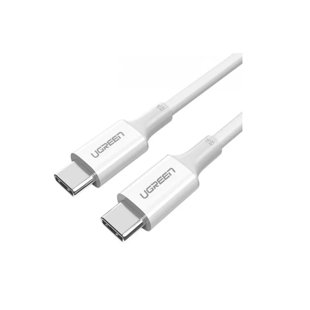 [US300-WHT-2M] UGREEN 2M 100W USB-C To USB-C Cable, White