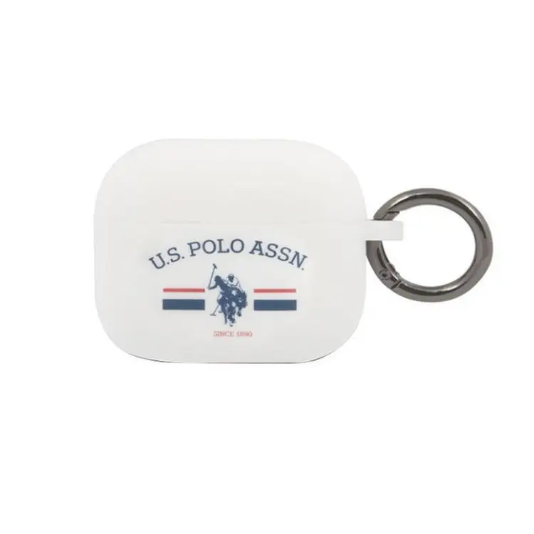 [USACA3SFGH] U.S. POLO ASSN. AIRPODS 3 SILICON HORSE FLAG, WHITE