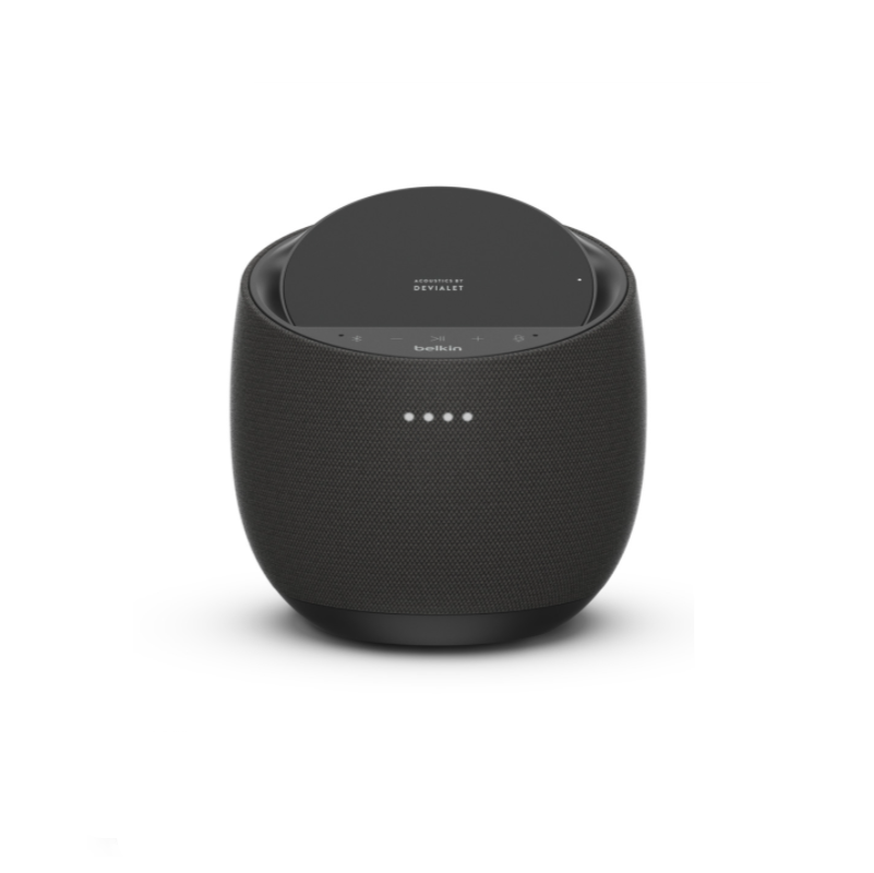 [G1S0001MY-BLK] Belkin Soundform Elite Hi-Fi Smart Speaker with Wireless Charger, Black