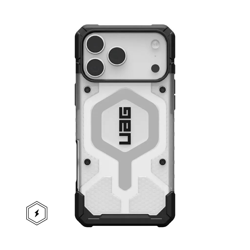 [114551114333] UAG Pathfinder iPhone 17 Pro, Clear | Ice|Silver