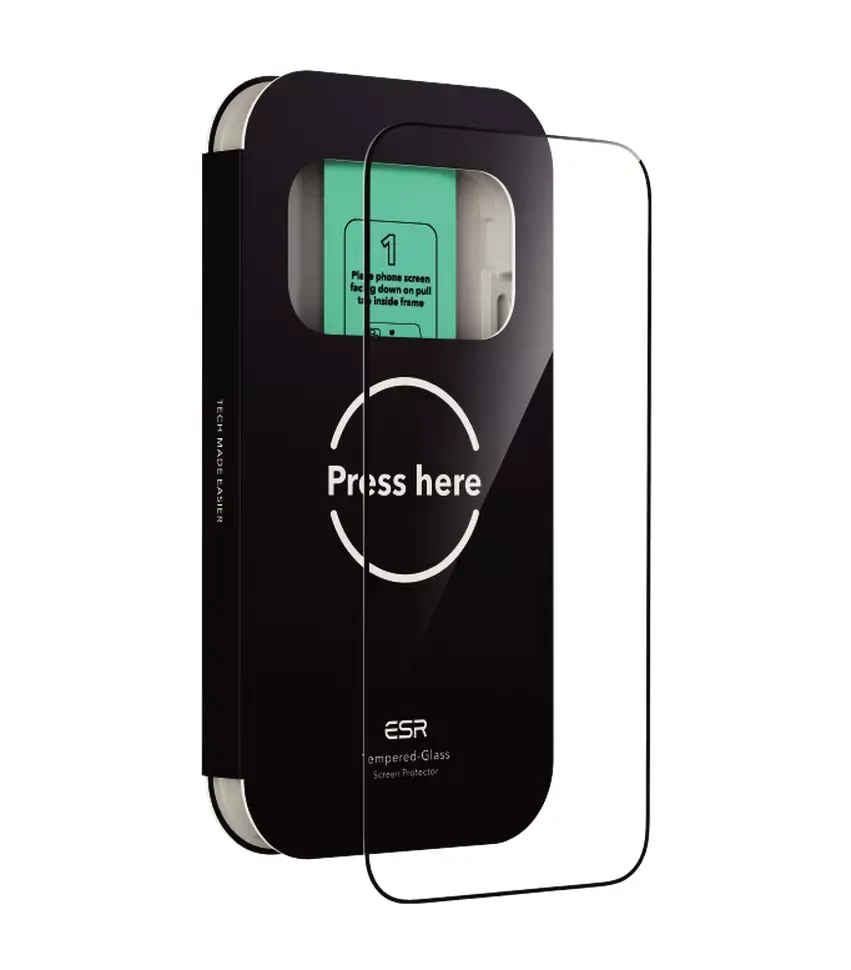 [1D878003] حماية شاشة زجاجية مقساة ESR iPhone 17 | 16 Pro