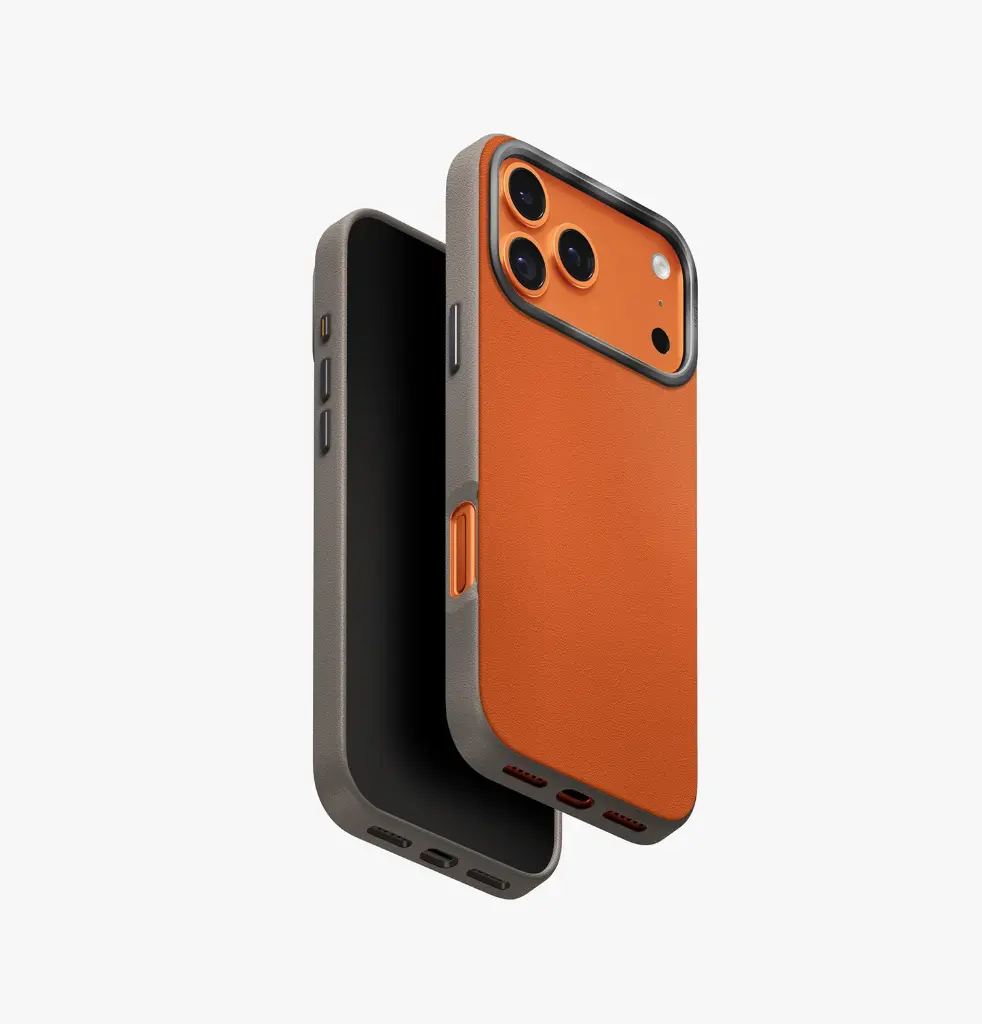 [UNIQ-IP6.3P(2025)-LDSFORGFGRY] UNIQ Lyden DS iPhone 17 Pro, Flame Orange | Flint Grey