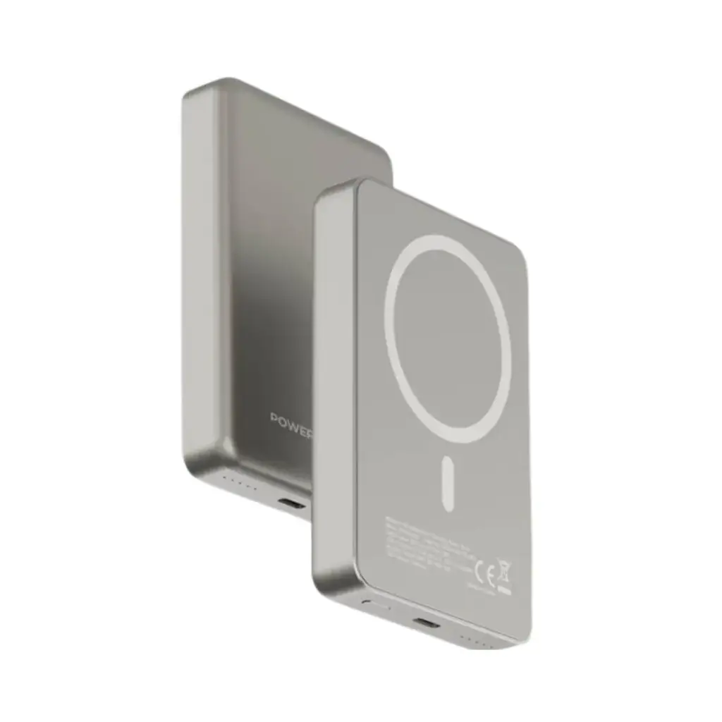 [PPBCHA34-TI] البنك الطاقة Powerology 10000mAh MagSafe من الألمنيوم