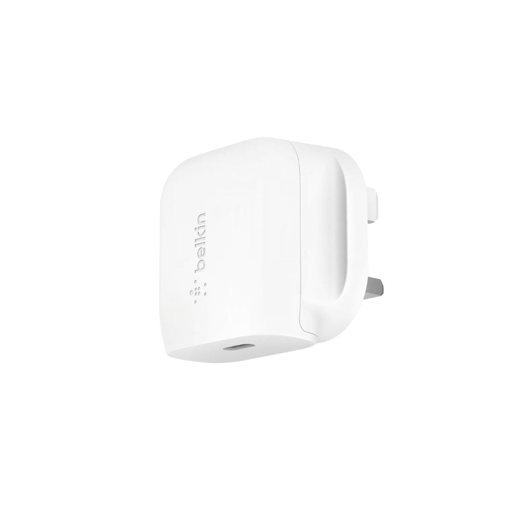 [WCA006MYWH] Belkin BoostCharge 20W USB-C Wall Charger, White