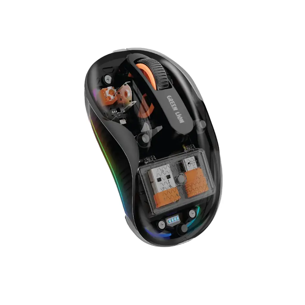 [PM-6935100196541] Green Lion Wireless Turtle Mouse, Black