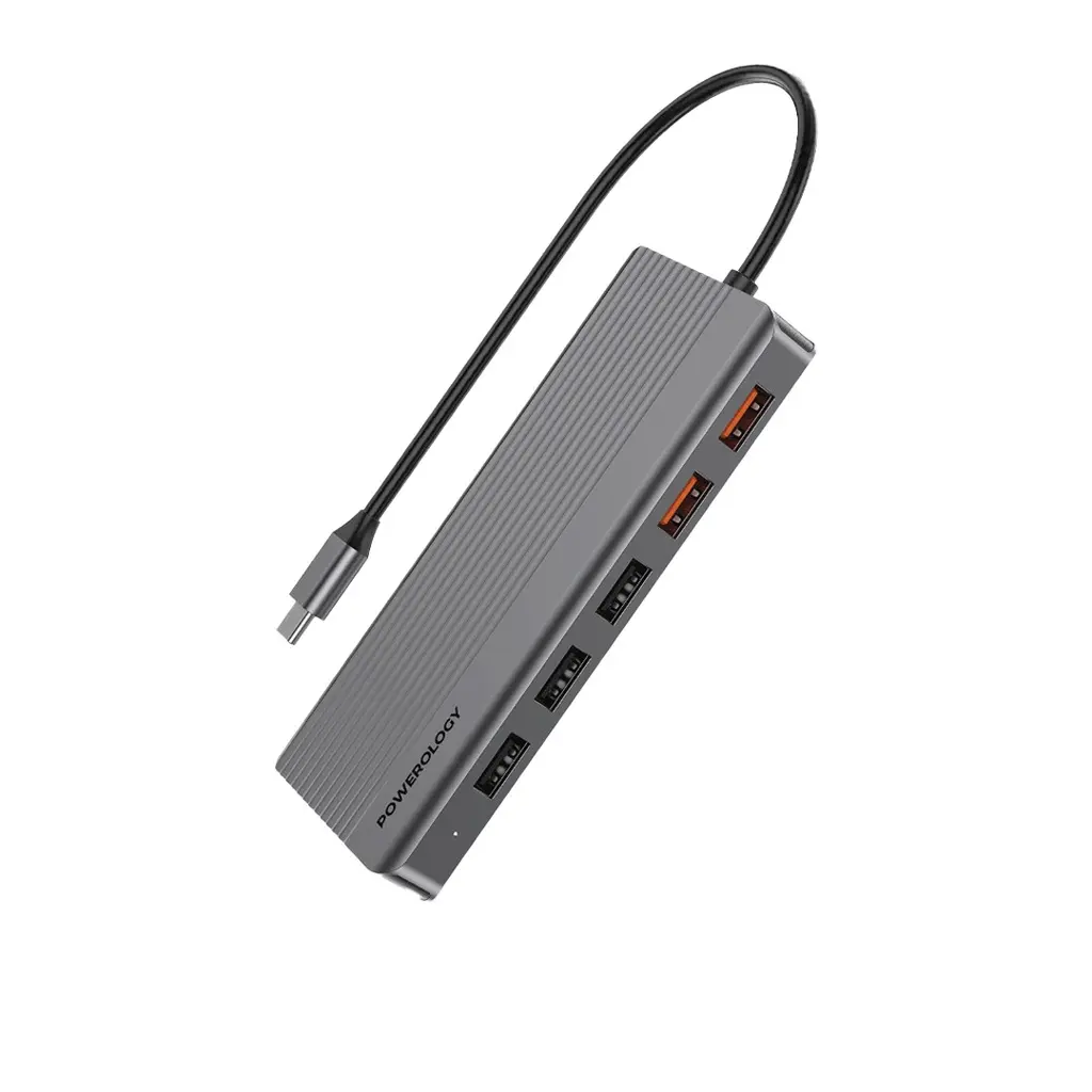 [6083749677928] Powerology 12-in-1 USB-C HUB