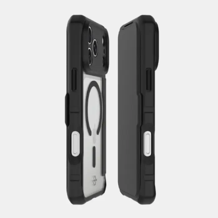 [PM-HYFMA] ITSKINS iPhone 17 Pro Max Hybrid Magfolio Case, Black