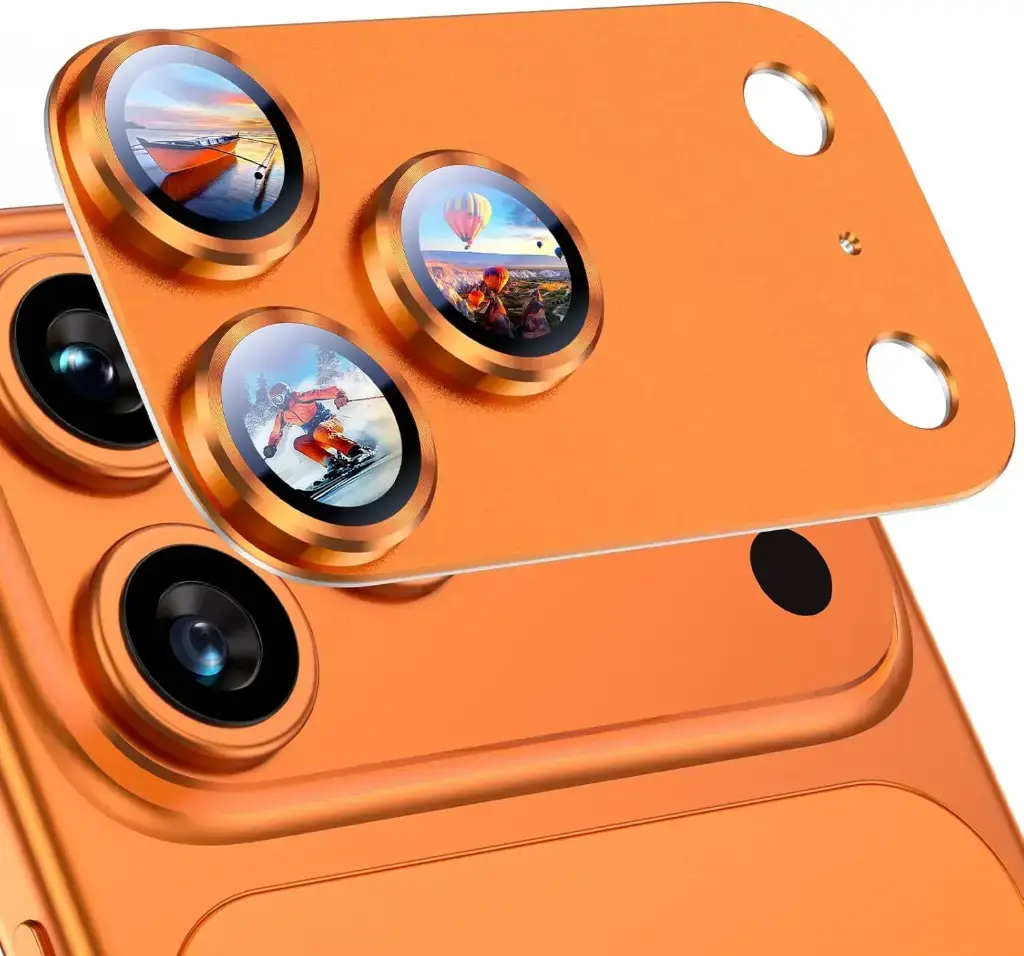 [PM-L17POR] Green Lion iPhone 17 Pro Camera Lens Pro, Orange Titanium
