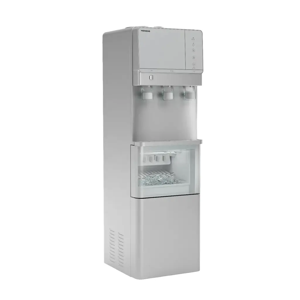 [6849108448352] Porodo H2O Dispenser & Ice Maker, Silver