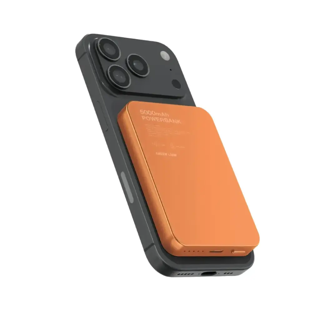 [PM-MAG5OR] Green Lion 5K Magsafe Powerbank, Orange