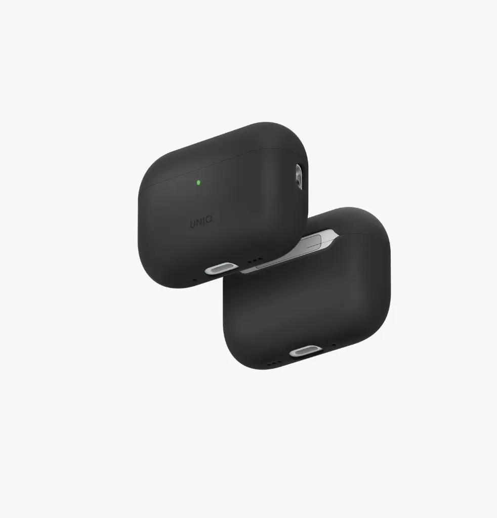 [UNIQ-AIRPODSPRO3-LINOCHRGRY] غطاء ايربودز برو 3 لينو من يونيك - لون رمادي فحمي