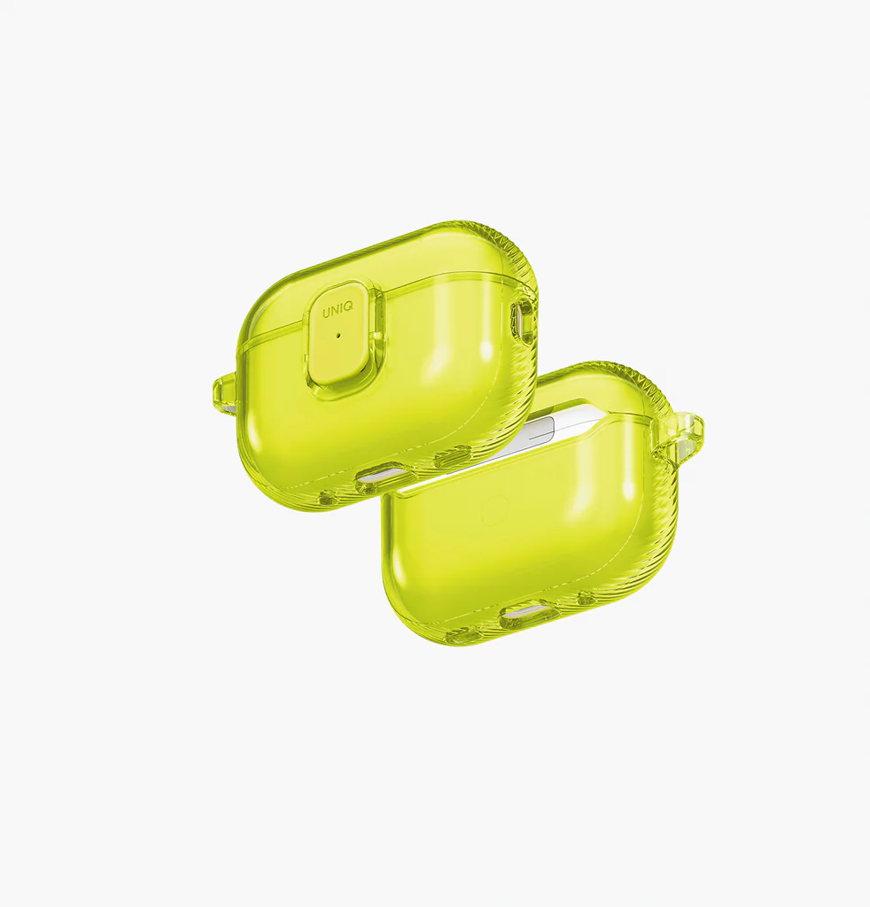 [UNIQ-AIRPODSPRO3-GLSPGLIM] Uniq Glase Pro Airpods Pro 3 Case, Glossy Lime