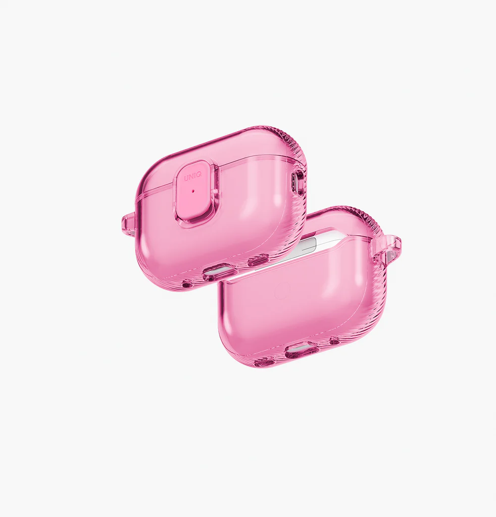 [UNIQ-AIRPODSPRO3-GLSPGPNK] غطاء ايربودز برو 3 جليد برو من يونيك - لون وردي لامع
