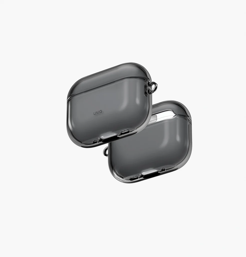 [UNIQ-AIRPODSPRO3-GLSGSMK] Uniq Glase Airpods Pro 3 Case, Glossy Smoke