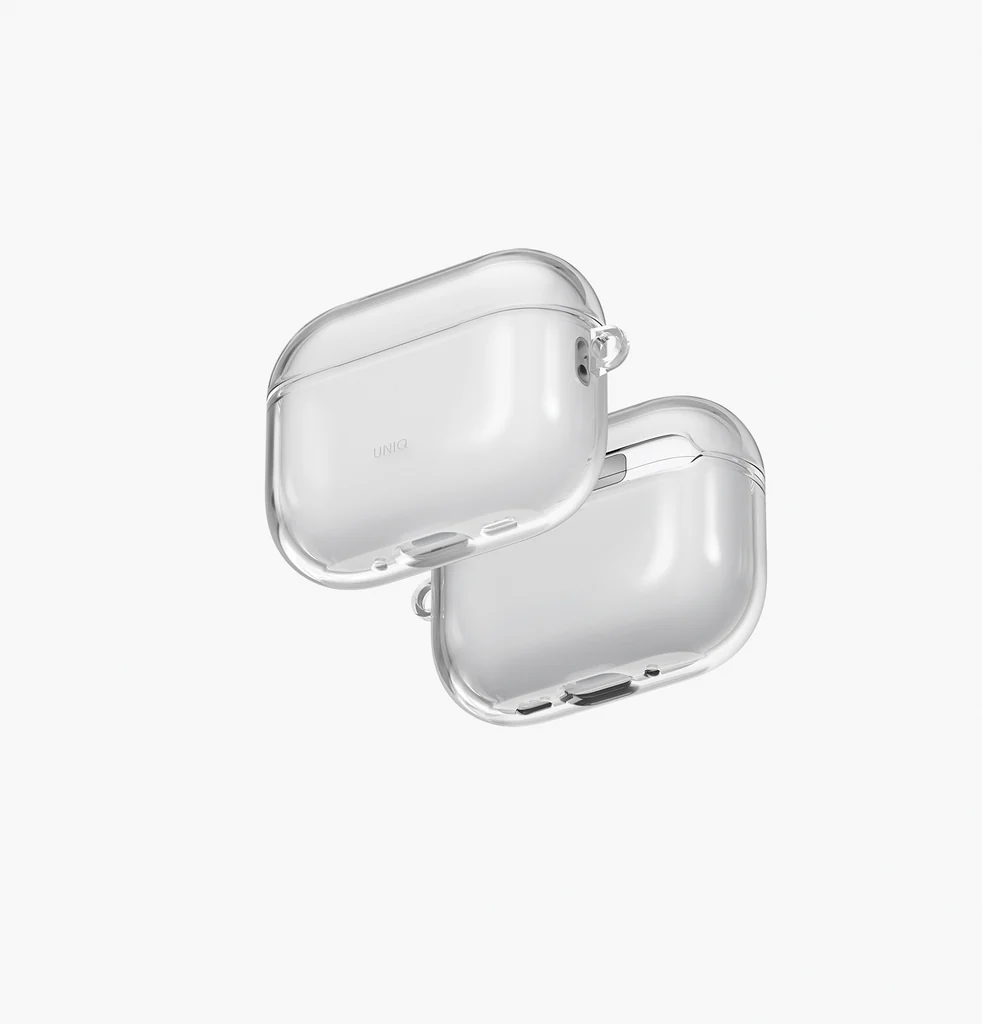 [UNIQ-AIRPODSPRO3-GLSGCLR] غطاء جلاسي لأيربودز برو 3 من يونيك - لون شفاف لامع