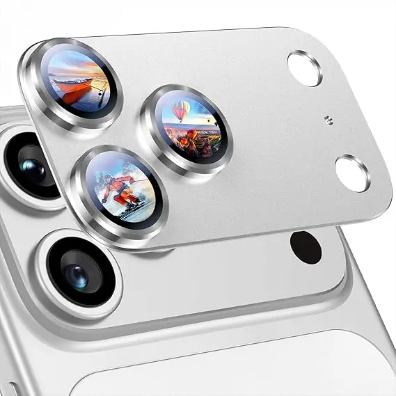 [9904907045670] Green Lion iPhone 17 Pro Camera Lens Pro, Silver Titanium