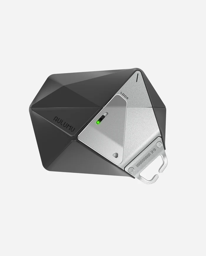 [6975941661952] AULUMU A39 Geometric Case for AirPods Pro 3, Black