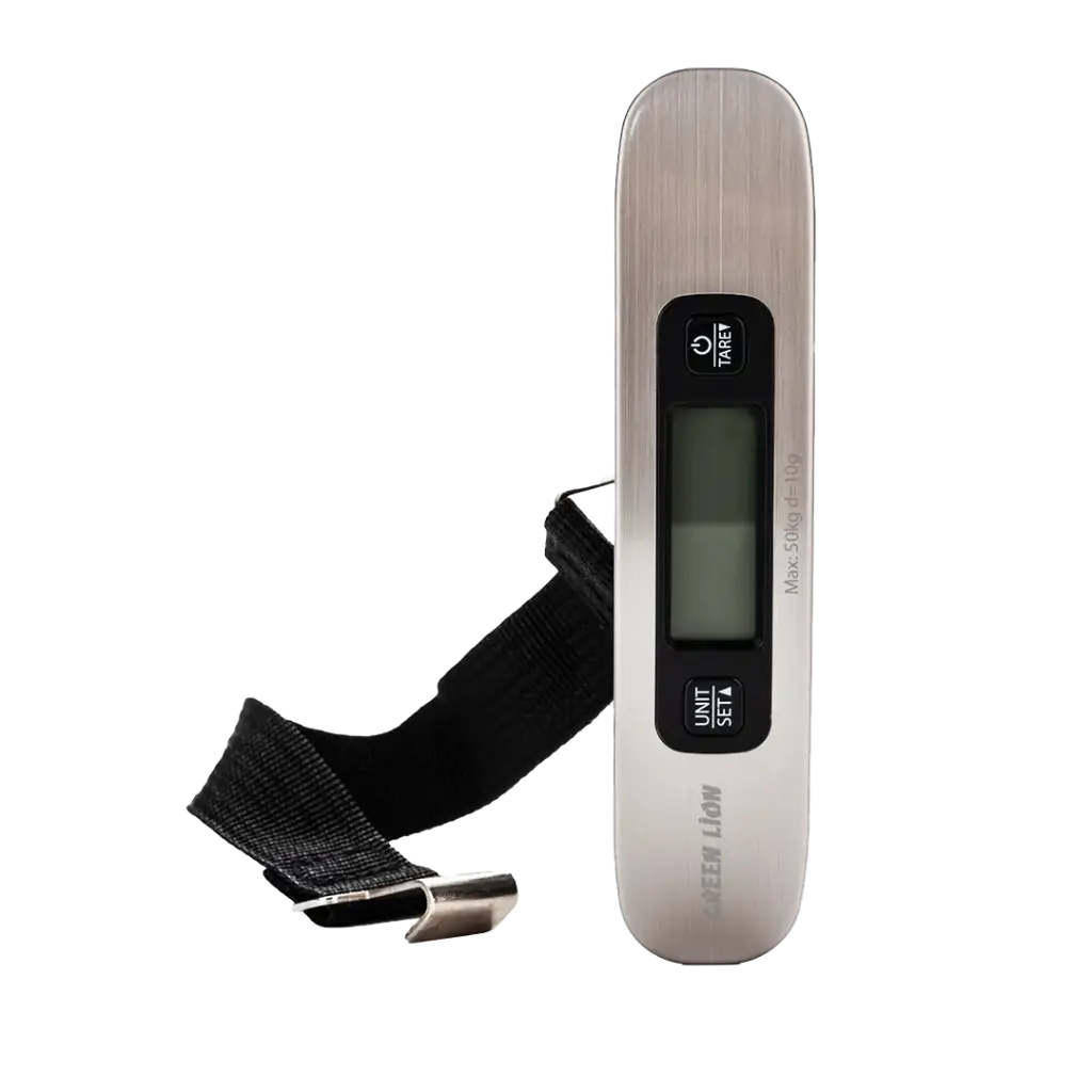 [990478100329] Green Digital Luggage Scale, Silver