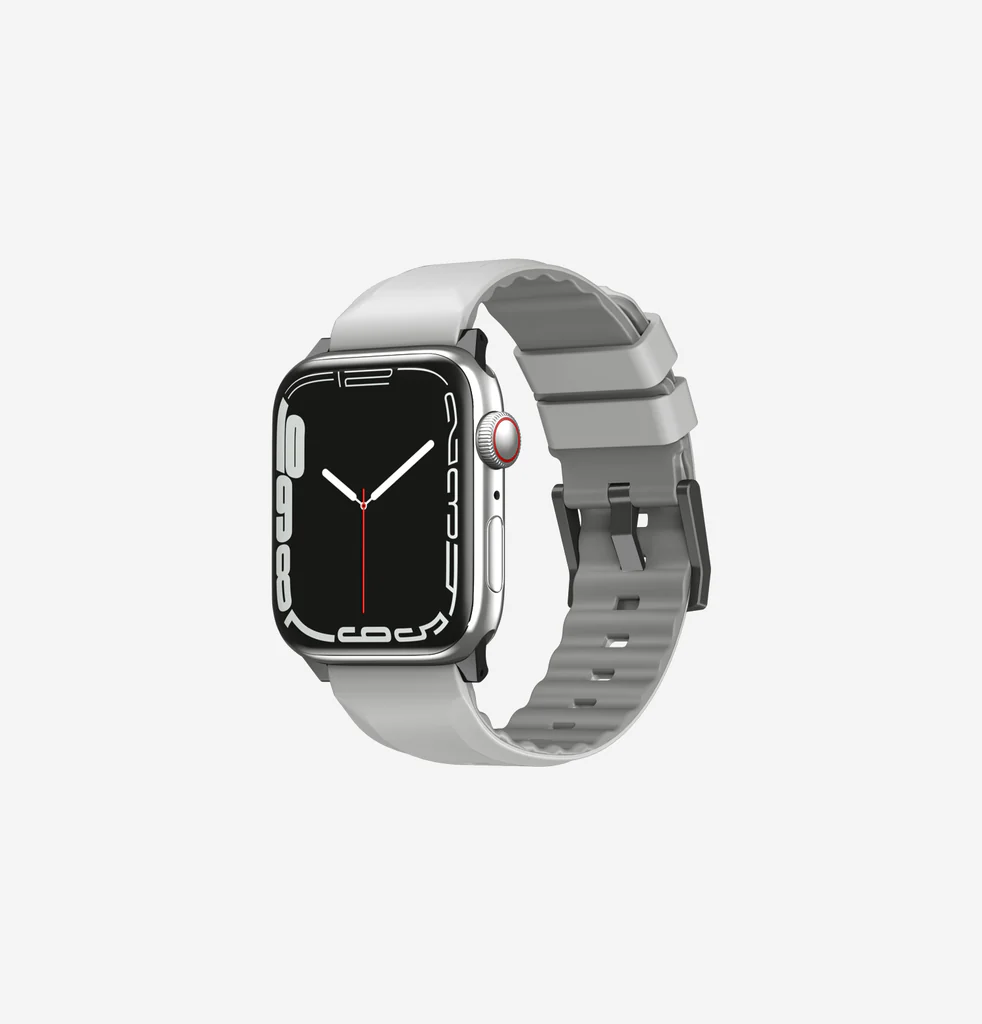 [UNIQ-41MM-LINUSGRY] حزام سيليكون لساعة أبل 41|40|38 مم لينوس من يونيك - لون رمادي