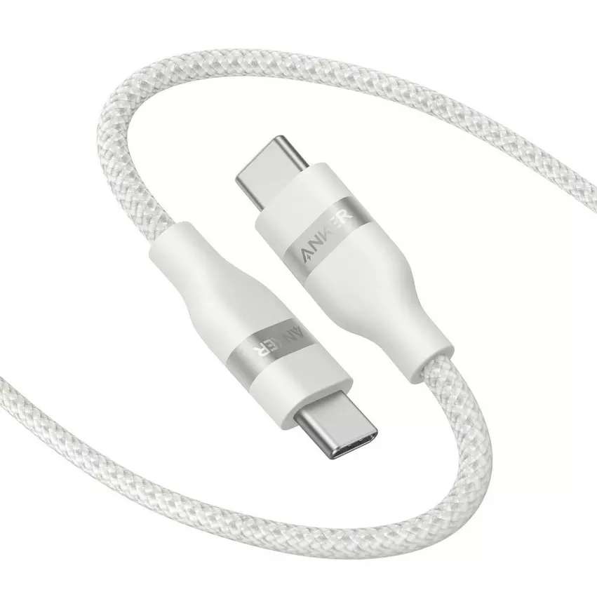 [A82E2H21] Anker 240W USB-C to USB-C Cable 3ft, White