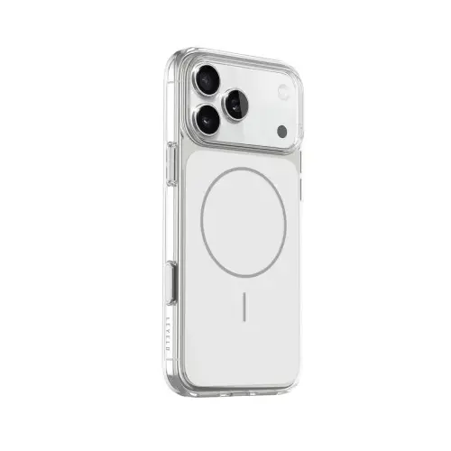 [PM-9904907095552] Levelo Opulent Crystal Shield MagSafe Case 17 Pro, White