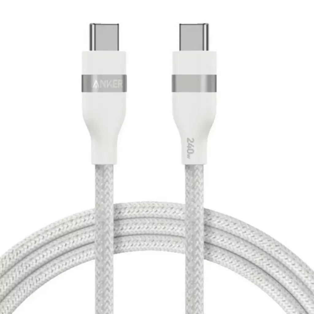 [A82E2H22] Anker 240W USB-C to USB-C Cable 6ft, White