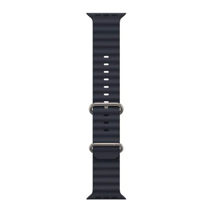 [IGIWSB38MB] Smartix Premium Ocean Silicone Band For Apple Watch 38/40/41MM, Midnight Blue