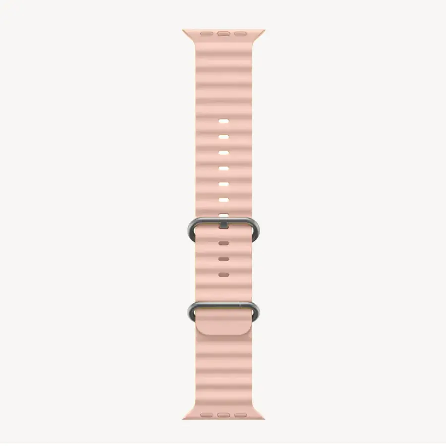 [IGIWSB38PK] Smartix Premium Ocean Silicone Band For Apple Watch 38/40/41MM, Pink