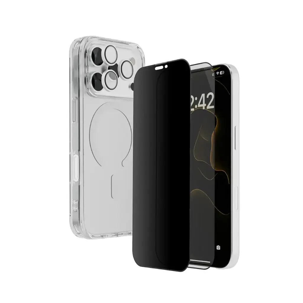 [PM-6284302712500] Porodo 5 in 1 Protection Pack 17 Pro Max