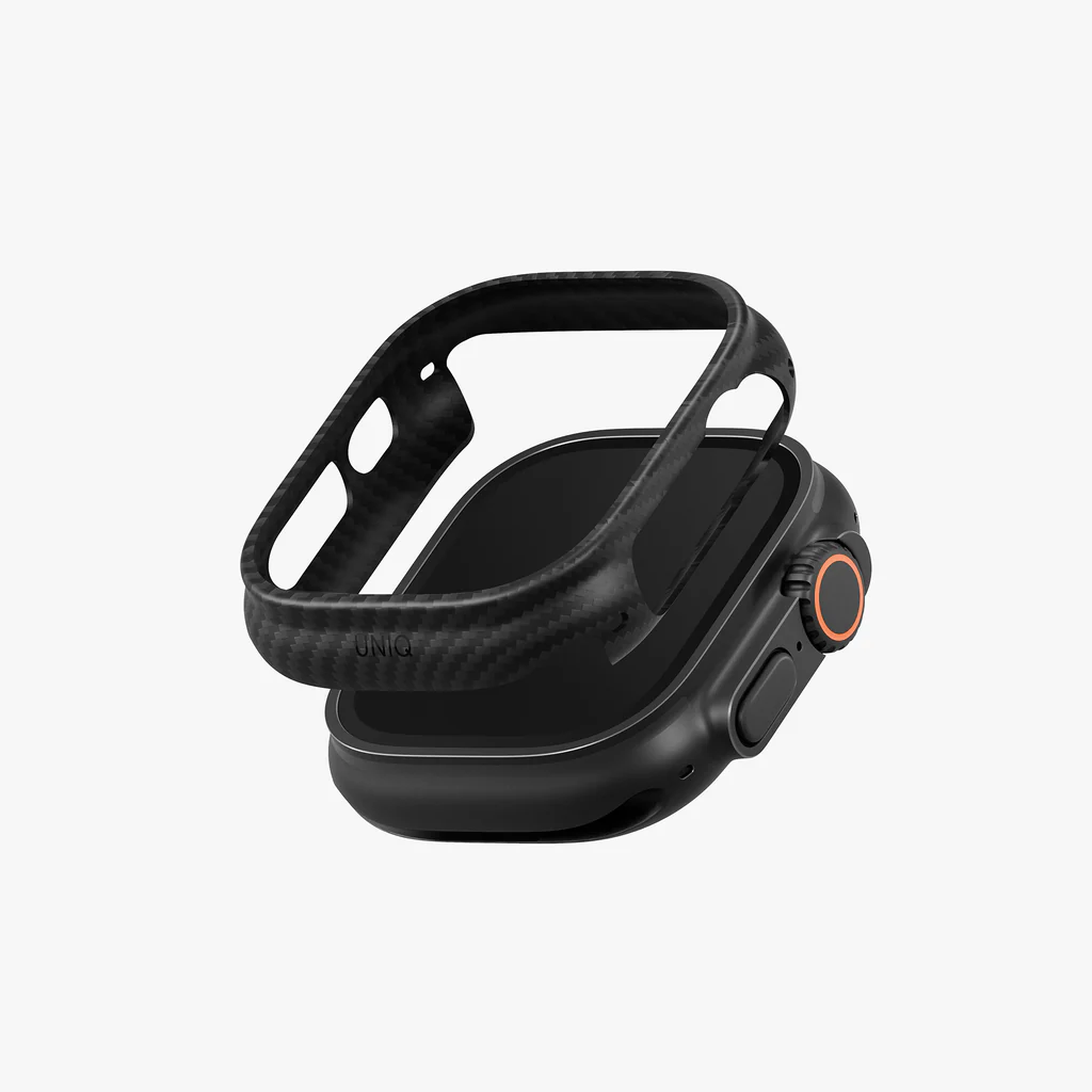 [UNIQ-49MM-KEVAVCBLK] UNIQ Keva Verge 49MM Aramid Hybrid Apple Watch Case 